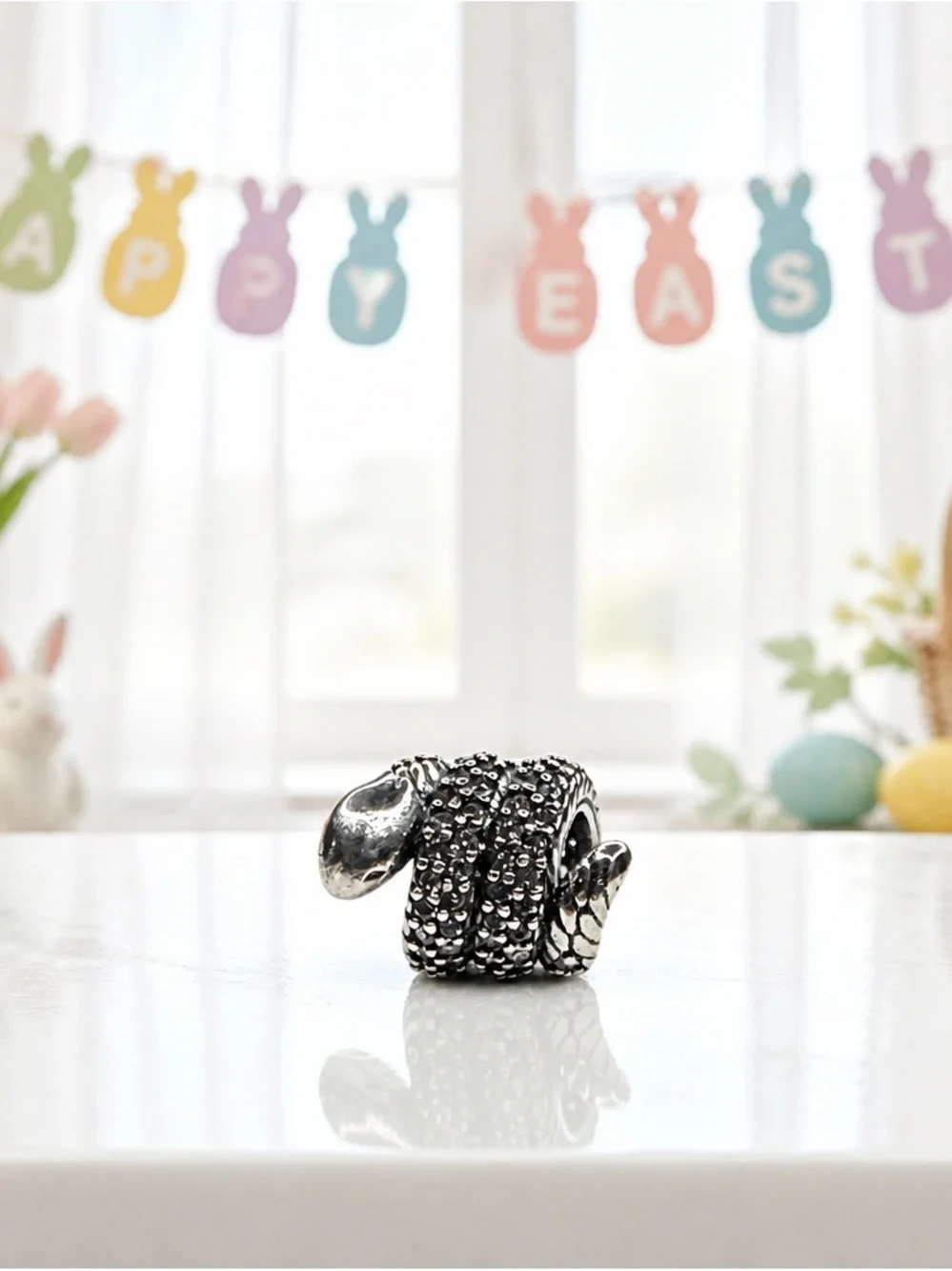 Pandora Coiled Snake Ring - Silver new with out tag
